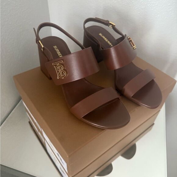 Brand new with box Burberry Women's Brown Sandals heels - Picture 1 of 7